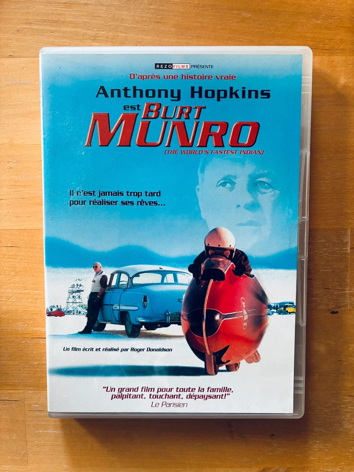 DVD Burt Munro Anthony Hopkins.